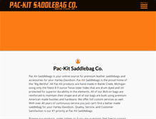 Tablet Screenshot of packitleather.com